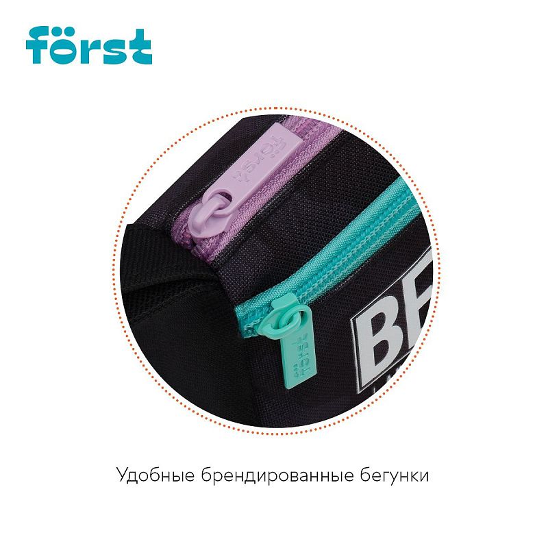 Пенал мягкий 1 отделение, 1 карман, 220*100*60 Först "Falling for you", текстиль 