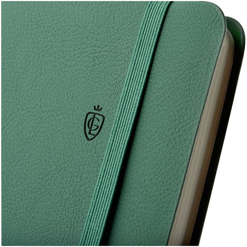 Записная книжка А5 96л. ЛАЙТ, кожзам, Greenwich Line "Classic. Dark teal", с резинкой, блок без линовки