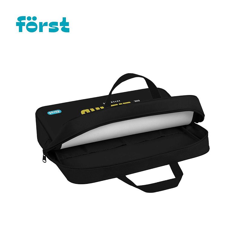 Папка текстильная с ручками 1 отделение, А4 Först "Cool adventure", 350*265*80мм, текстиль, на молнии 