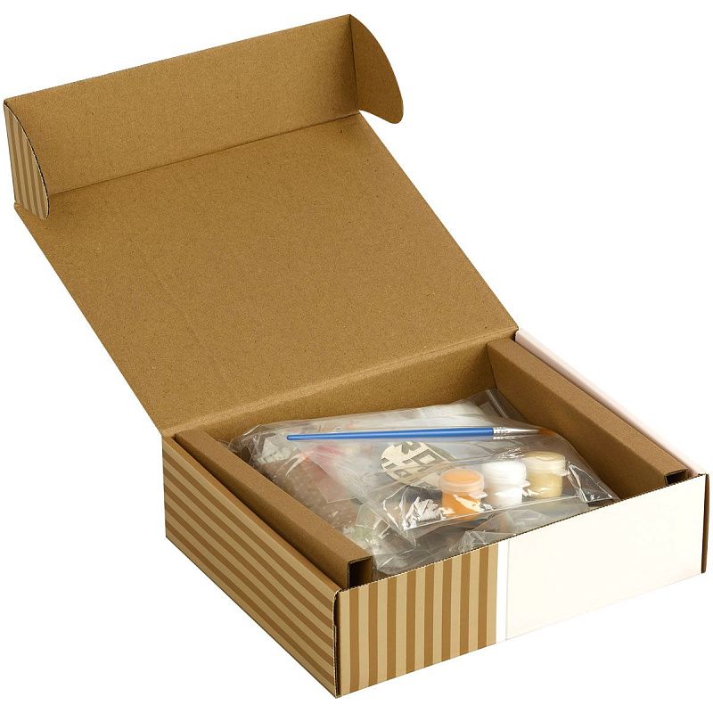 Сборная модель ТРИ СОВЫ, Румбокс "Комната малыша", 9*9*10,8см, картонная коробка