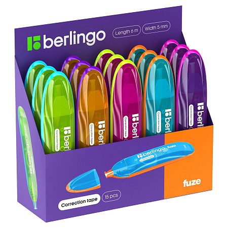 Корректирующая лента Berlingo "Fuze" 5мм*6м