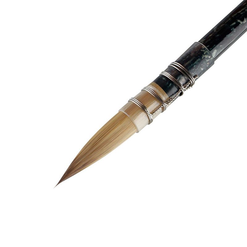 Кисть художественная синтетика Гамма "Модерн", круглая №8, французское крепление, короткая ручка