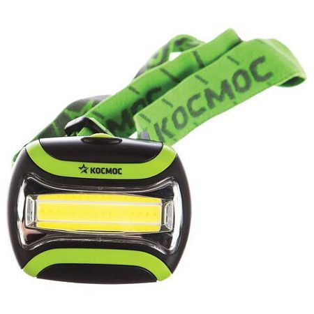 Фонарь налобный КОСМОС, 3 Вт LED, 3 режима, питание 3хAАA (в комплект не входят), KOC-H3WCOBLED