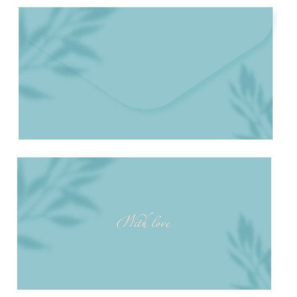 Конверт для денег MESHU "Аквамарин", 85*164мм, soft-touchh, фольга