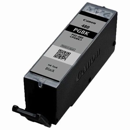 Картридж струйный CANON (PGI-480PGBK), для PIXMA TS704/TS6140, пигмент черный, ресурс 200 страниц, 2077C001 