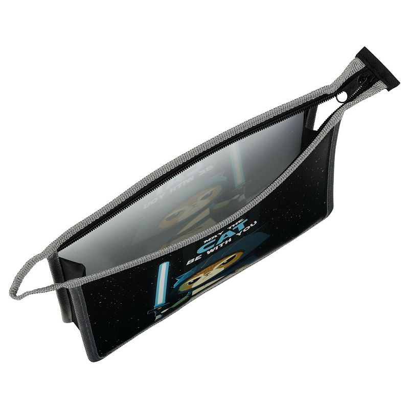 Папка для тетрадей 1 отделение, А5, ArtSpace "Cat with you", пластик, на молнии 