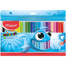 Фломастеры Maped "Color Pep's Ocean", 24цв., смываемые, ПВХ, европодвес