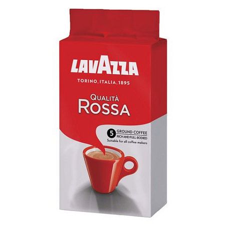 Кофе молотый LAVAZZA "Qualita Rossa", 250 г, 3580