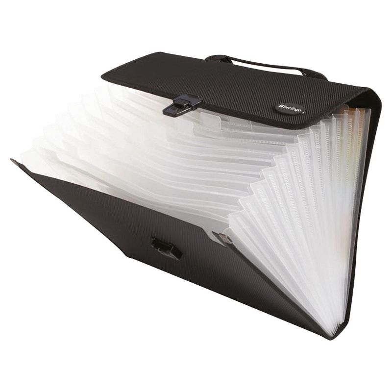 Папка-портфель 13 отделений Berlingo "Standard", А4, 330*240*40мм, 1000мкм, черная 