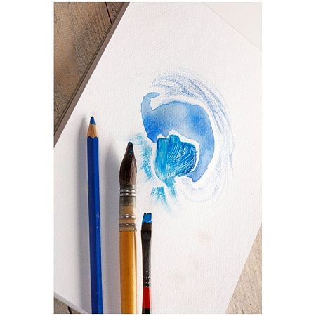 Скетчбук - альбом для смешанных техник 20л., А5 Clairefontaine "Paint ON with grain", на склейке, экстра-белый, 250г/м2