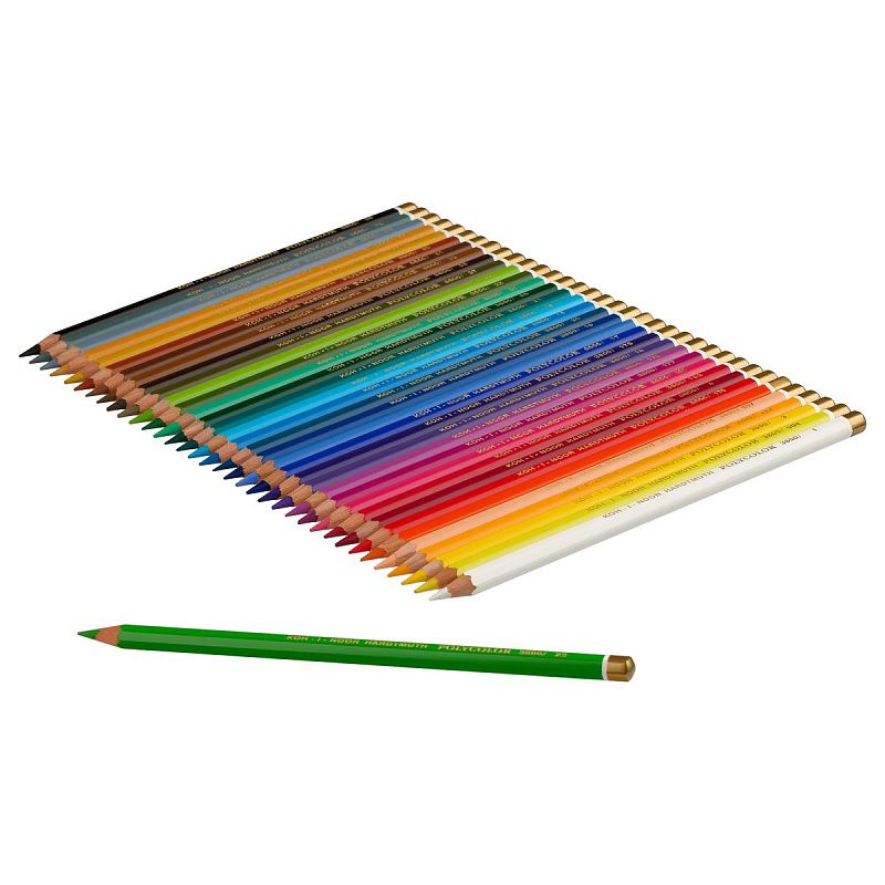 Карандаши цветные художественные Koh-I-Noor "Polycolor", 36цв., заточен., метал. пенал