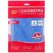 Тряпка для мытья пола OfficeClean "Люкс", микрофибра, 100*70см, индивид. упаковка