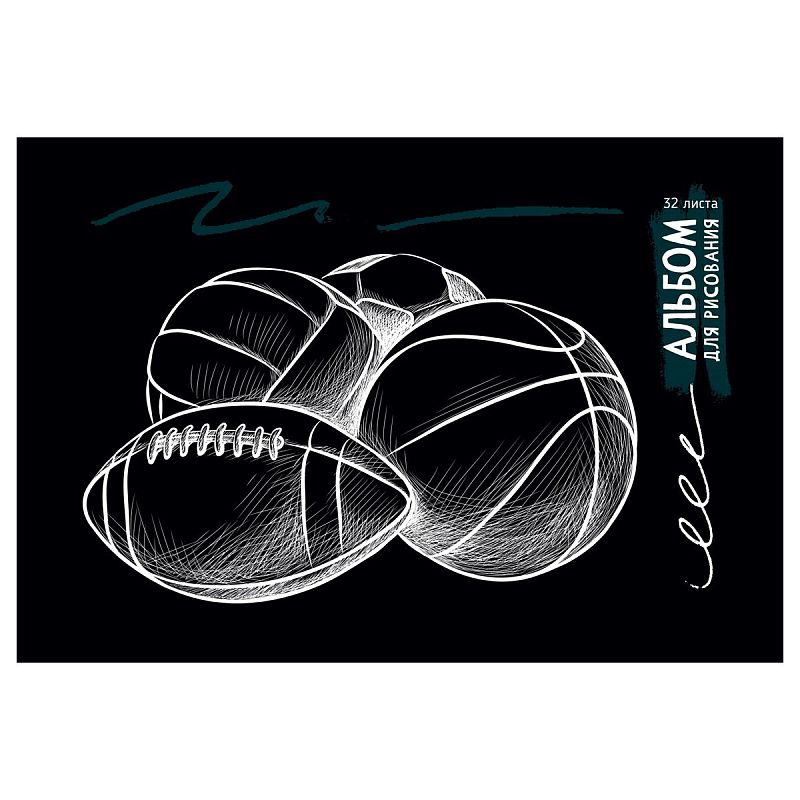 Альбом для рисования 32л., А4, на скрепке BG "BoyZZ", эконом