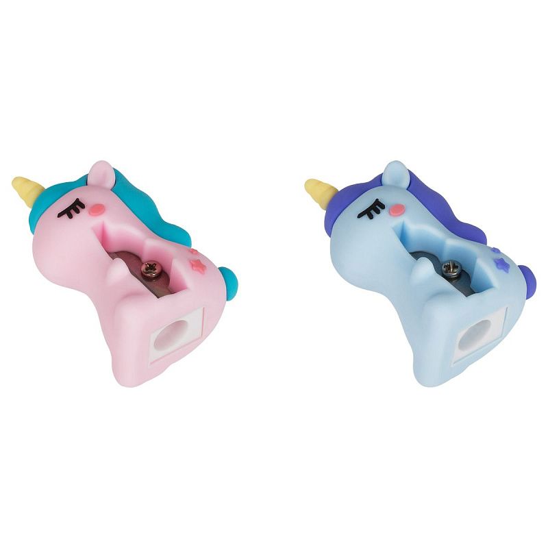 Точилка MESHU, "Unicorn", 1 отверстие, ассорти 
