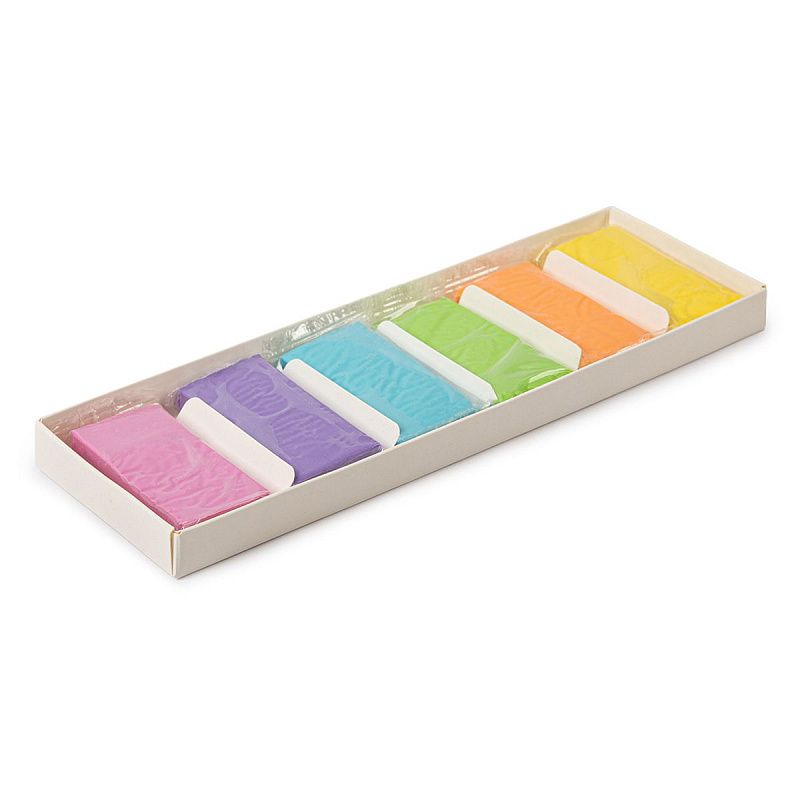 Пластилин Лео "Расти", 06 цветов (пастельных), растительный, 120г, картон. упаковка