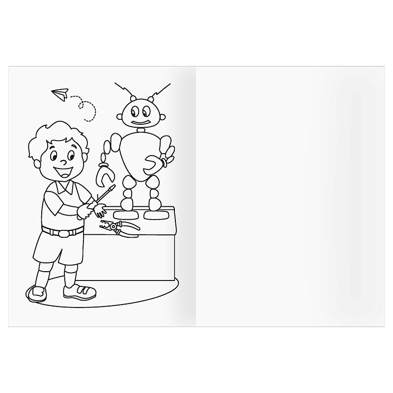 Раскраска А5 ТРИ СОВЫ "Наш друг- робот", 16стр.