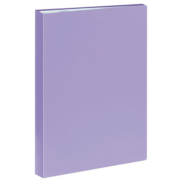 Папка с 60 вкладышами СТАММ А4, 21мм, 500мкм, пластик, пастель, фиолетовая