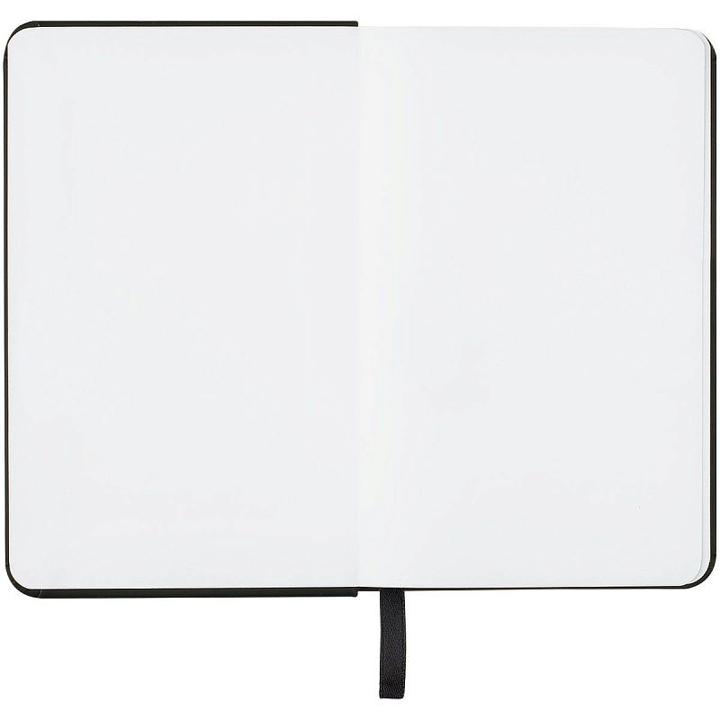 Скетчбук 80л., 90*140 Гамма "Студия", черный, твердая обложка, на резинке, белая, 140г/м2