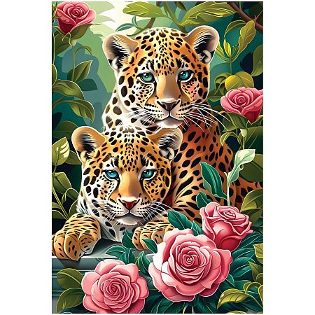 Пазл  160 эл. ТРИ СОВЫ "Леопарды в цветах"