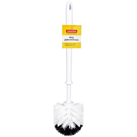 Ерш для унитаза OfficeClean, без подставки, пластик, бело-черный