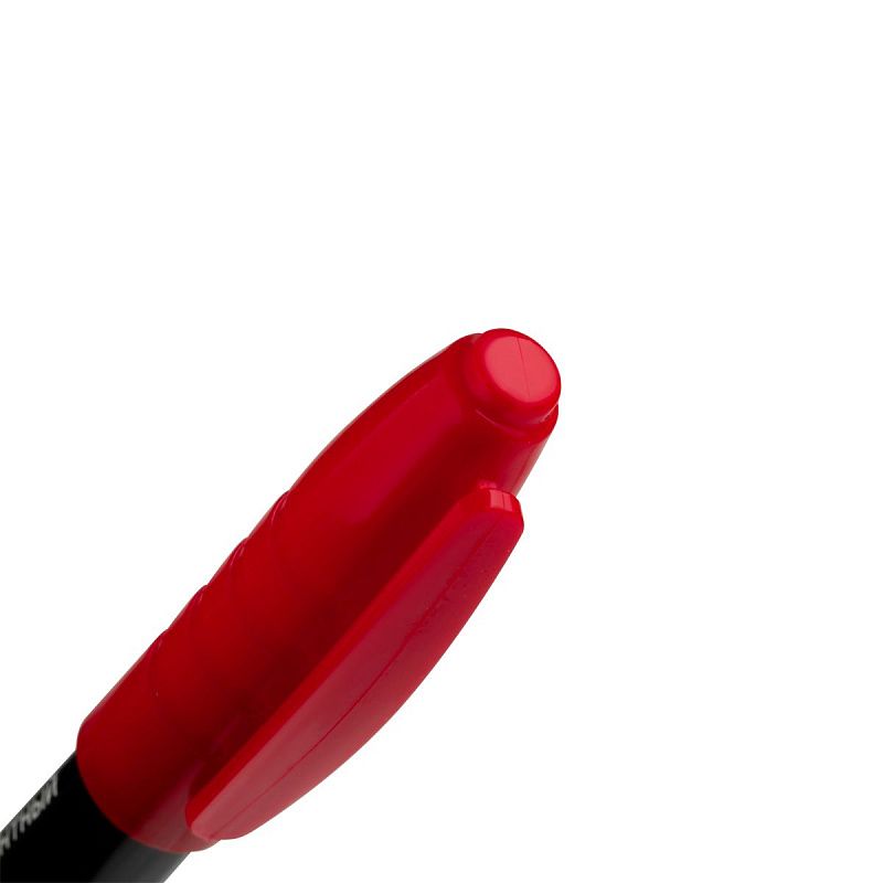 Маркер перманентный OfficeSpace двусторонний, красный, круглый наконечник, 2/4мм 