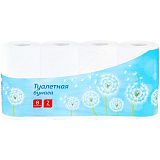 Бумага туалетная OfficeClean, 2-слойная, 8шт., 28,5м/рул., тиснение, белая