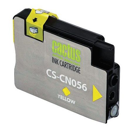 Картридж струйный CACTUS (CS-CN056) для HP OfficeJet 6100/6600/6700, желтый 
