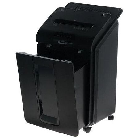 Уничтожитель (шредер) FELLOWES AUTOMAX 100M, 4 уровень секретности, фрагменты 4х10 мм, 100 листов, корзина 23 литра, FS-462, FS-46292