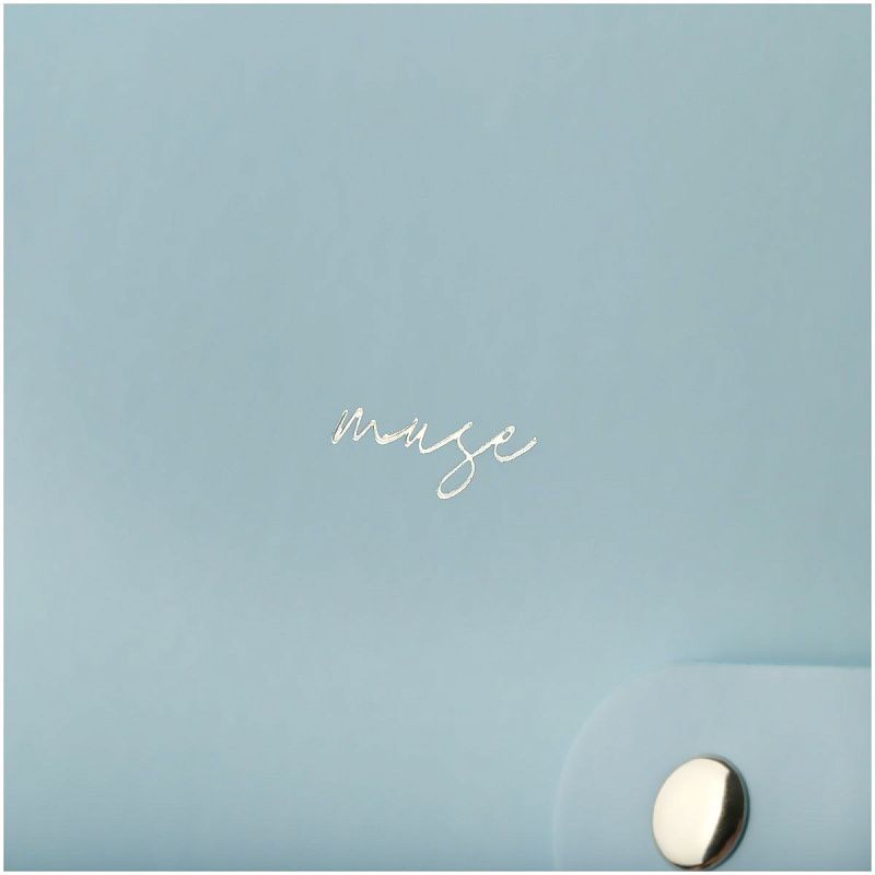 Записная книжка А5 96л. ЛАЙТ, кожзам, скрытый гребень, Greenwich Line "Pastel. Blue", блок в линию