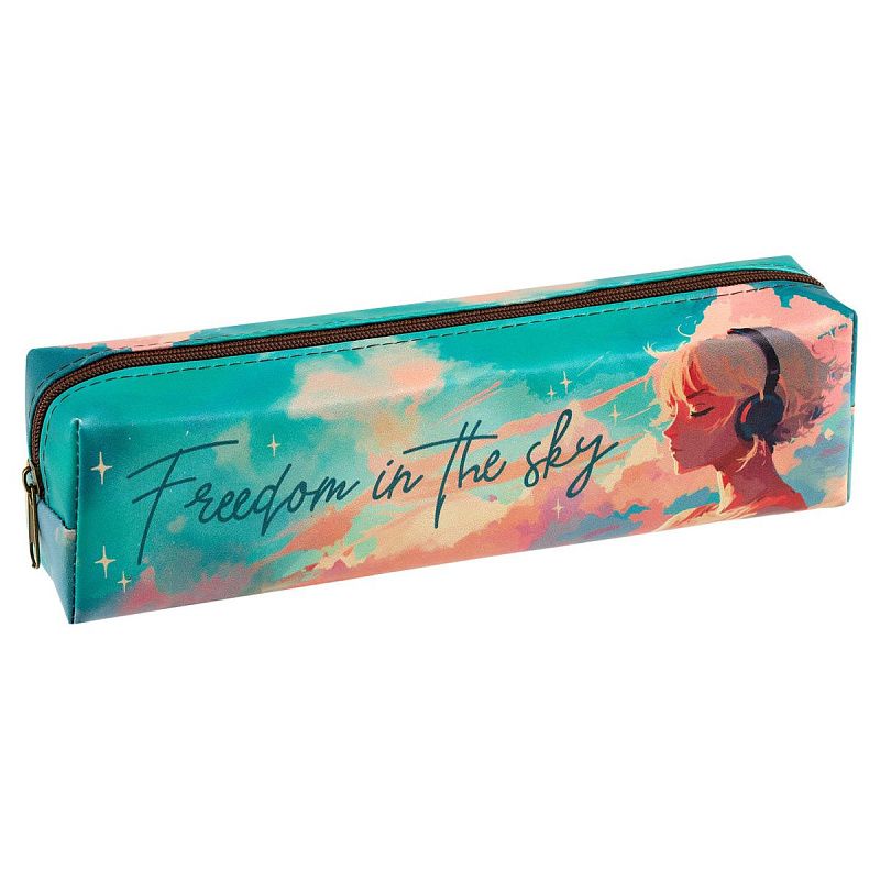Пенал мягкий 200*55*40 MESHU "In the sky", искусственная кожа 
