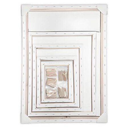 Холсты на подрамнике BRAUBERG ART CLASSIC, НАБОР 5шт, грунтованные, 100%хлопок, среднее зерно,190650