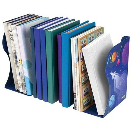 Подставка-держатель для книг и учебников BRAUBERG KIDS "Adventure" раздвижная, металлическая, 238065 