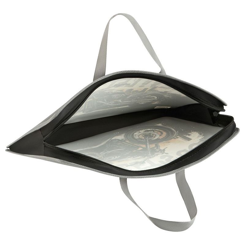 Папка с ручками А4 ArtSpace "Cruiser", пластик, на молнии, 45мм 