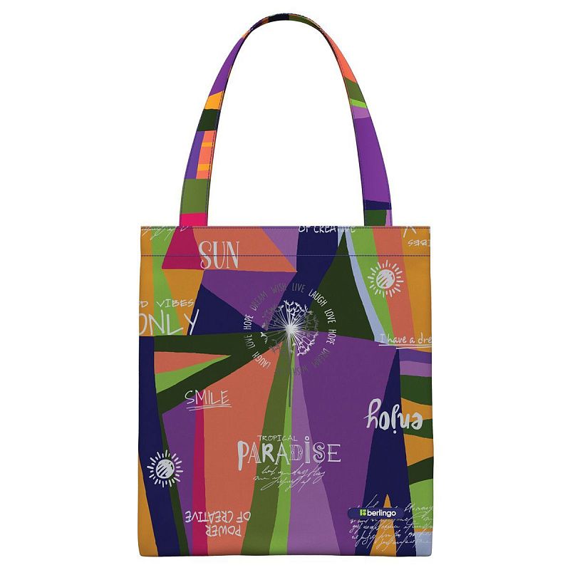 УЦЕНКА - Сумка-шоппер Berlingo "Jumble" 40*35см, 1 отделение, полиэстер (осн 351996)