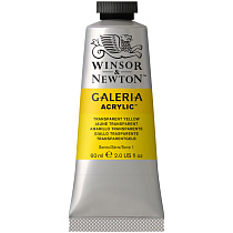 Краска акриловая художественная Winsor&Newton "Galeria", 60мл, туба, прозрачно-желтый