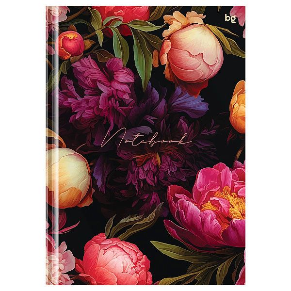 Бизнес-блокнот А5, 80л., евроформат, BG "Flowers", глянцевая ламинация