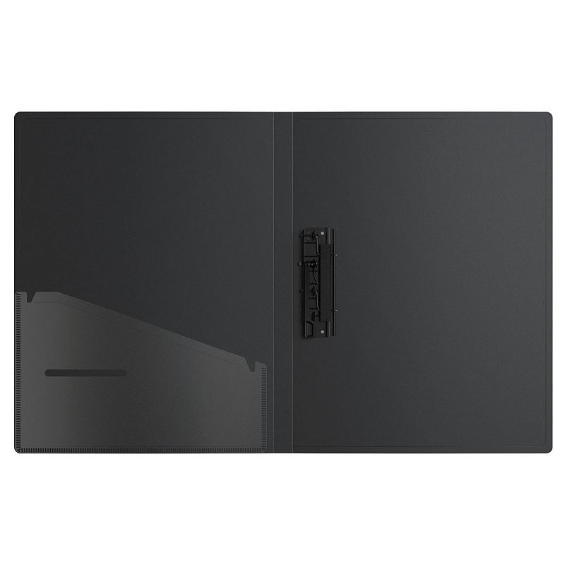 Папка с зажимом Berlingo "Your Way" А4, 17мм, 600мкм, черная, с внутр. карманом 