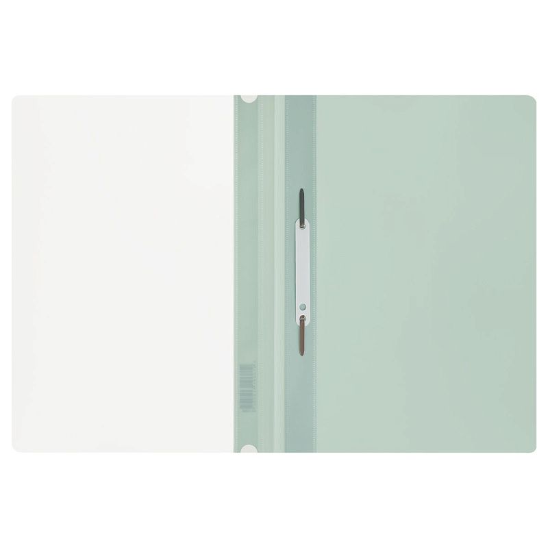 Папка-скоросшиватель пластик. СТАММ "Акцент" А4, 180мкм, эвкалиптовая с прозр. верхом 