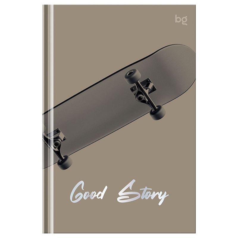 Бизнес-блокнот А6, 64л., евроформат, BG "Good story", матовая ламинация, тиснение фольгой