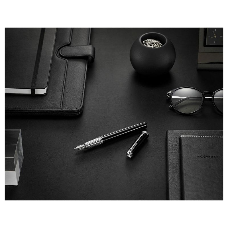 Ручка перьевая Parker "Ingenuity Black CT" 0,8мм, подарочная упаковка 