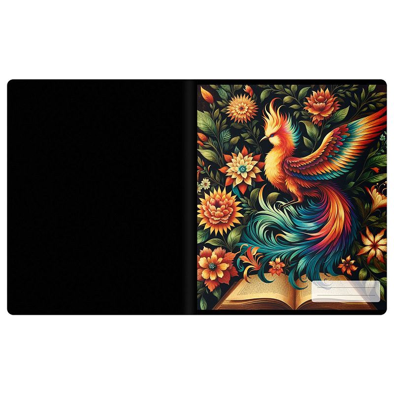 Тетрадь предметная 48л. BG "Информационное поле" - Литература, soft-touch ламинация, выб. лак