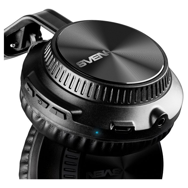 Наушники с микрофоном беспроводные Sven AP-B630MV, Bluetooth, складные, разъем Micro-USB, черный