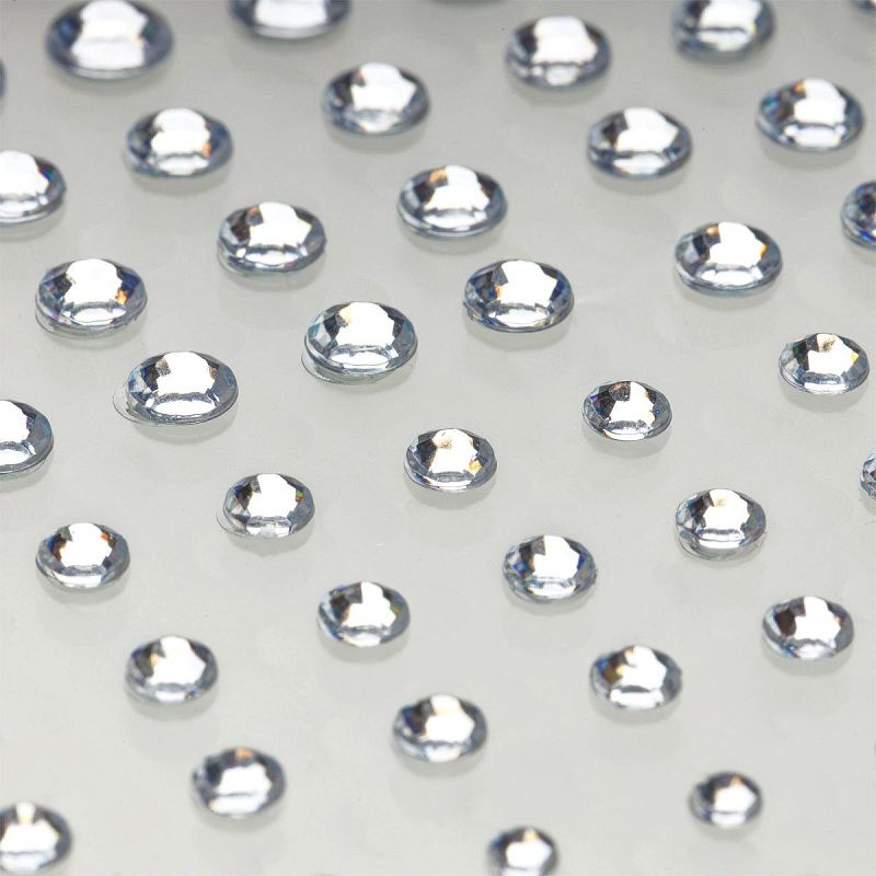 Наклейки акриловые MESHU,"Silver rain", 100 наклеек, инд. уп., европодвес