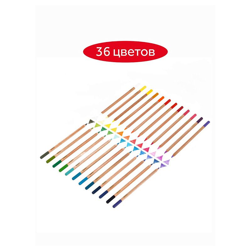 Карандаши цветные Гамма "Мультики", 36цв., супермягкие, увелич. диаметр грифеля 4,0мм, заточен., картон. упак., европодвес