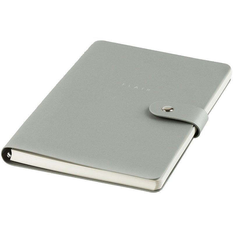 Записная книжка А5 96л. ЛАЙТ, кожзам, скрытый гребень, Greenwich Line "Shimmer. Silver", блок в линию