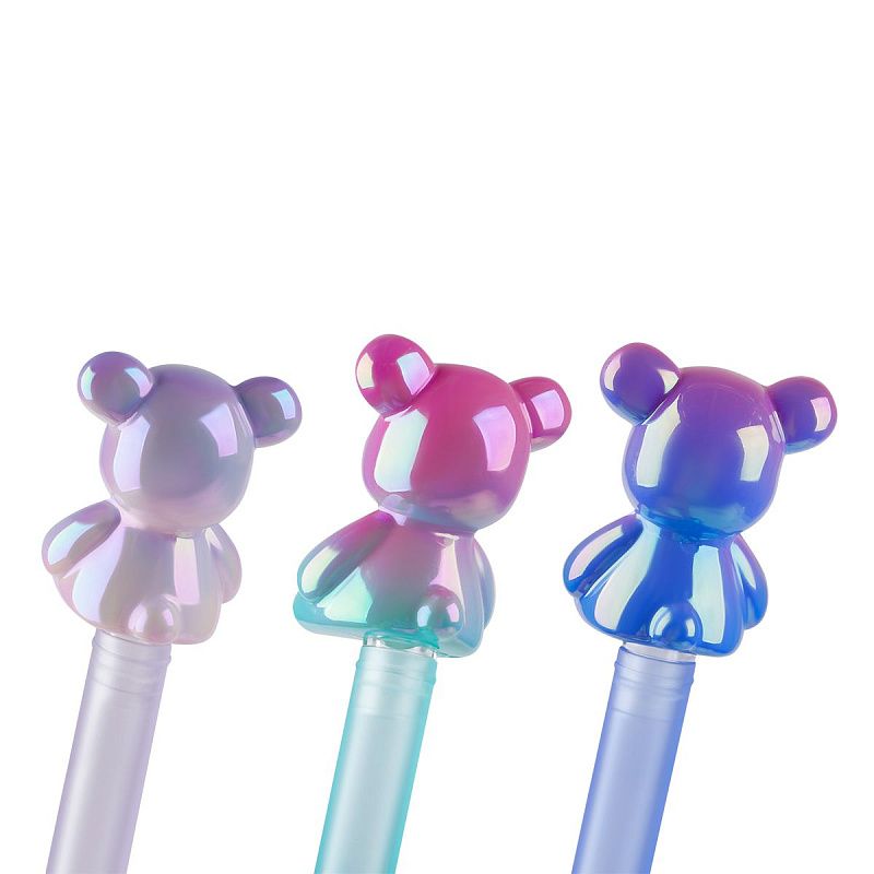Ручка шариковая MESHU "Сool Bear" синяя, 0,7мм, корпус ассорти 