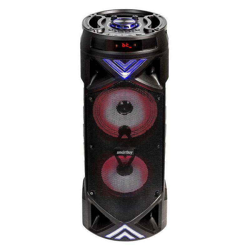 Колонка портативная Smartbuy BOOM MK III, 30Вт, Bluetooth, MP3, FM-радио, micro SD, микрофон, пульт, подсветка, черный