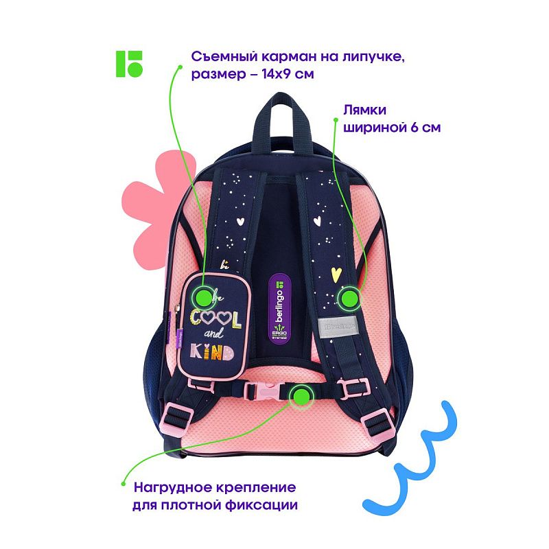 Ранец Berlingo Expert Plus "Be cool" 38*29*15см, 2 отделения, 2 кармана, анатомическая спинка 