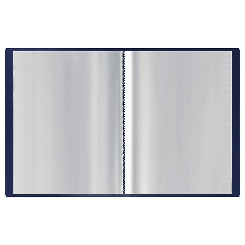 Папка с 30 вкладышами СТАММ "Герб" А4, 17мм, 700мкм, пластик, сапфир 