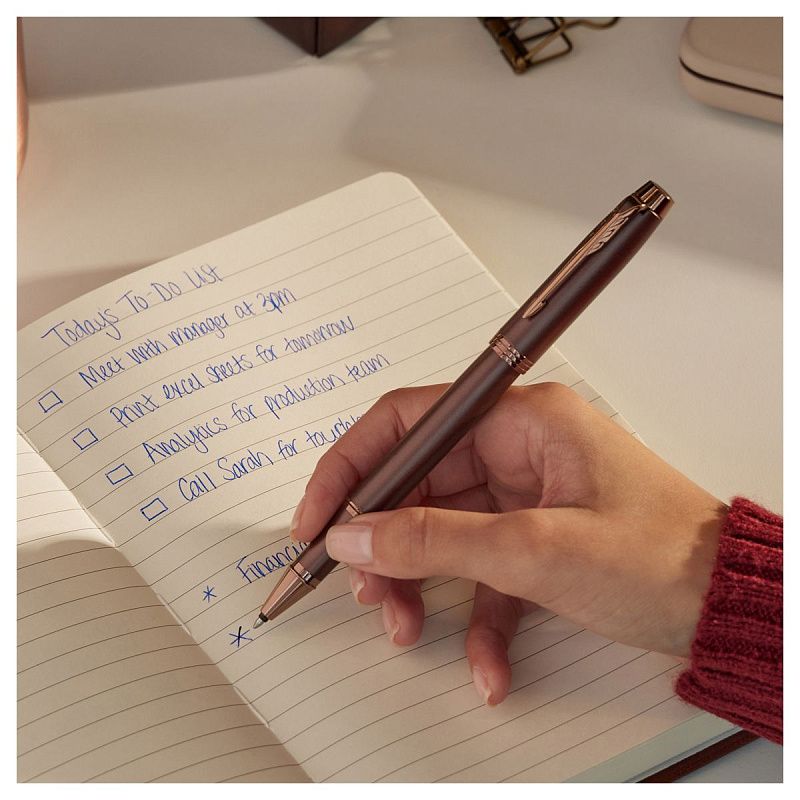 Ручка-роллер Parker "IM Professionals Monochrome Burgundy" черная, 0,5мм, подарочная упаковка 